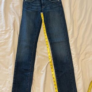 7 for All Mankind Straight Leg Classic Blue Women's Jeans Size 25